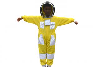 China Children Yellow Color Three Layer Ventilated Beekeeping Protective Clothing wholesale