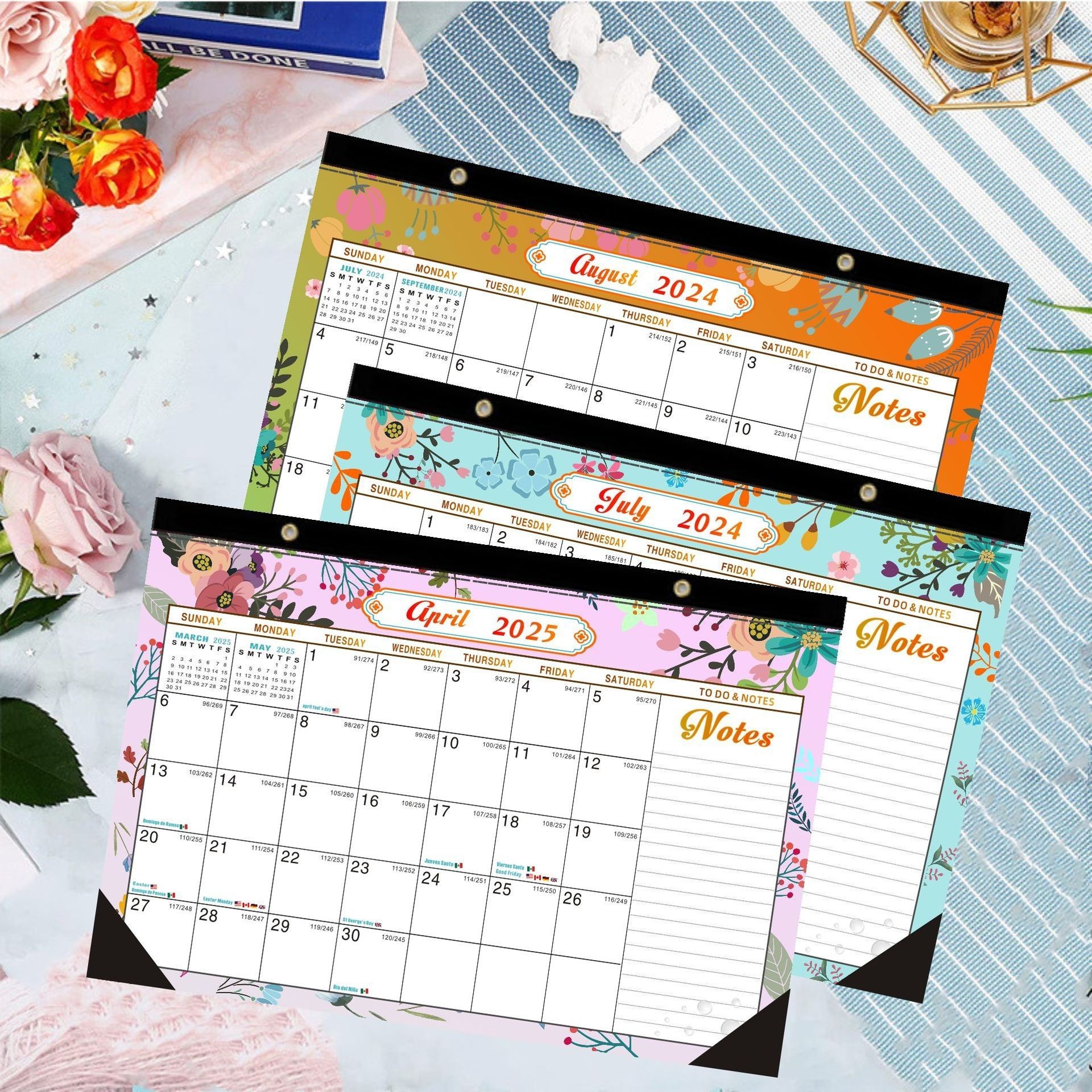 Personalized Calendar Printing with Glossy Paper Type Add Personal Dates And Events Personalization