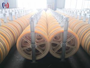 China 916 Series Wire Rope Sheave Stringing Block Conductor ACSR720 wholesale