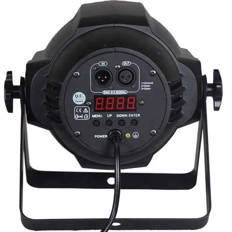 Battery Flat Par Light LED Wireless Waterproof 54x3w DMX512 for Wedding Stage