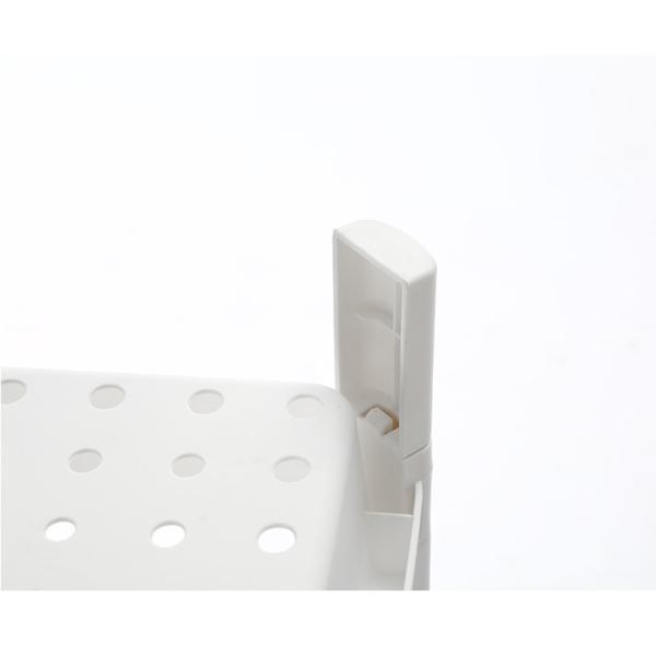 H70.5cm Plastic Organizer Shelf With Basket Plastic Shelving For Bathroom