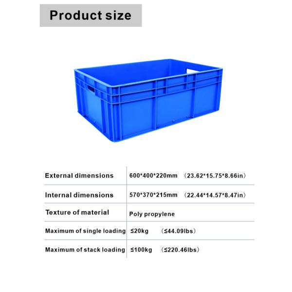 Eco-Friendly HDPE Plastic Crate for Bread Tray and Sundries Organization System