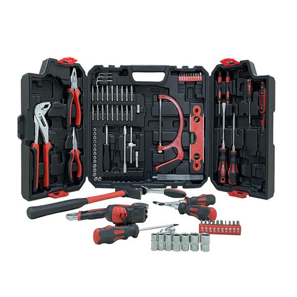 Quality Rubberized  Handle 96Pcs Complete Garage  Ergonomic Mobile Mechanic Tool Kit for sale