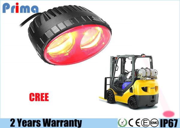 Quality 8W Cree Forklift Warning Lights Red Spot Beam IP67 Waterproof  650 Lumen for sale