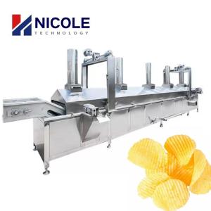 Electric Gas Potato Chips Fryer Machine Continuous Customized