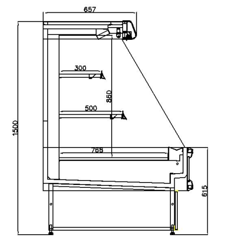 Commercial Upright Display Chiller Microcomputer Temperature Control With Digital Display