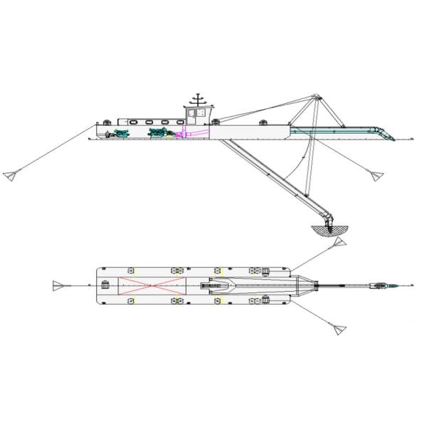 Leader Brand Jet Suction Dredger , CSD Dredger Customized Design LD2000WJP Model