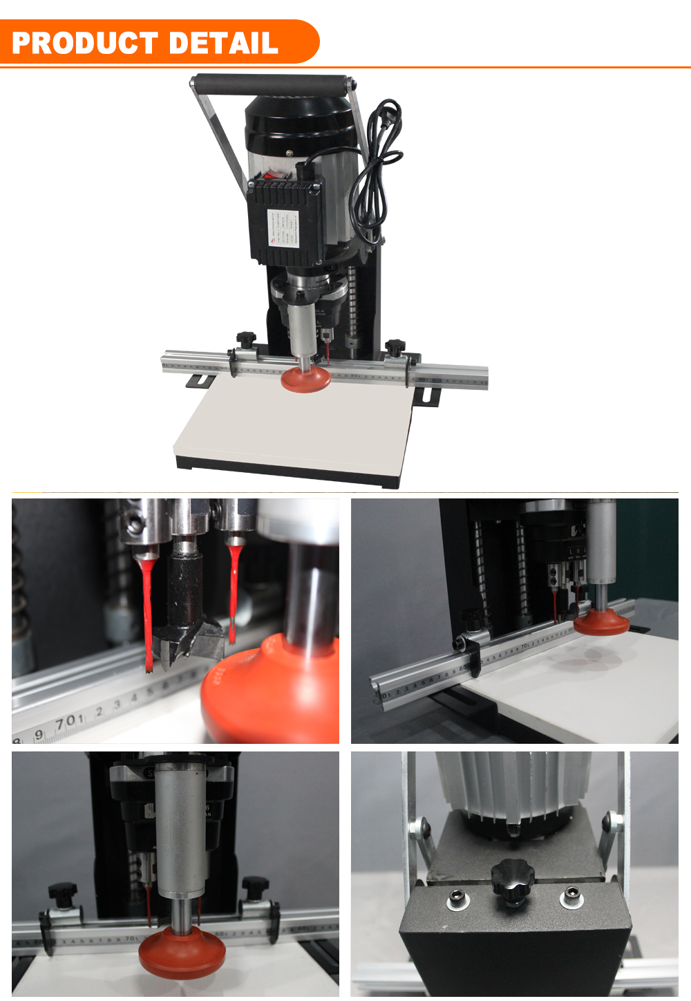 Portable Hinged Drill for Precision Furniture Cabinet Door Drilling 380mm*400mm*620mm