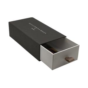 OEM Rectangle Cardboard Drawer Packaging Box With Ribbon