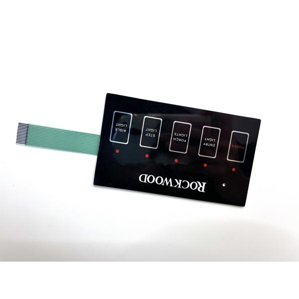 Industrial Flat Membrane Switch 1.25MM Pitch Durable Construction For Metal Detector