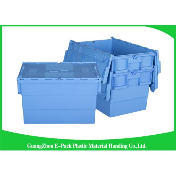 Warehouse Plastic Attached Lid Containers Transport Packaging Environmental Protection