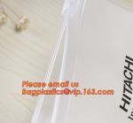 high quality a4 plastic PP poly envelope zipper lock file folder bag with front