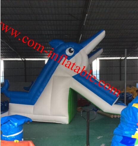 large inflatable dolphins water slide pool inflatable water slide for kids and