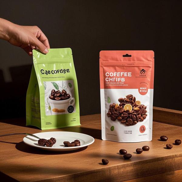 Quality Partial Window Matte Pouch Customizable Stand-Up Design Moisture-Proof For Coffee Spices & Bulk Foods for sale