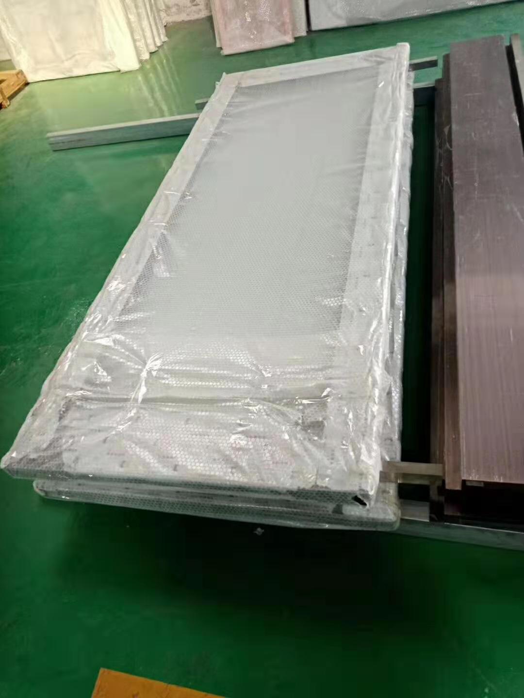 Restaurant removable soundproof folding screen room divider with wheels