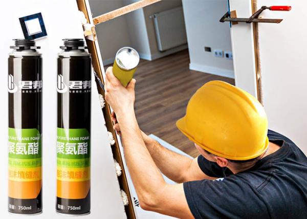 Quality ISO9001 Pu Foam White Expanding 750ml Pu Sealant Foam Spray for sale