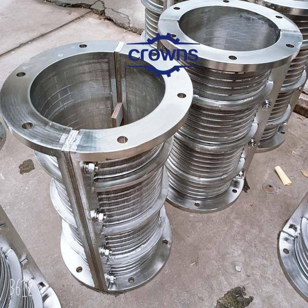 Solid-Liquid Separator Screen Cylinder Stainless Steel Wedge Wire Mesh Tube