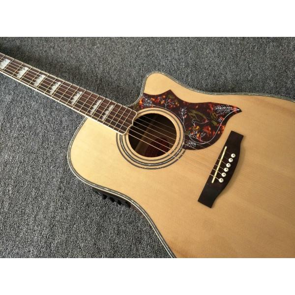 Factory customization Solid Spruce Top Mt D45c Cutaway Electric Acoustic Guitar