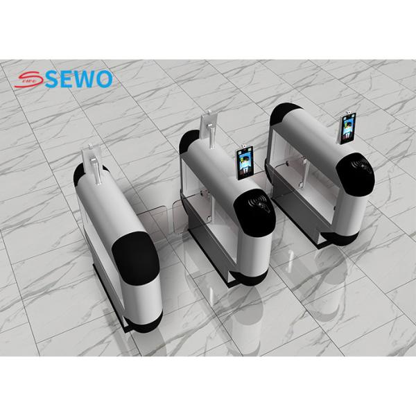 304 Stainless Steel Swing Gate Turnstiles Security Systems Library Turnstiles With Card Reader