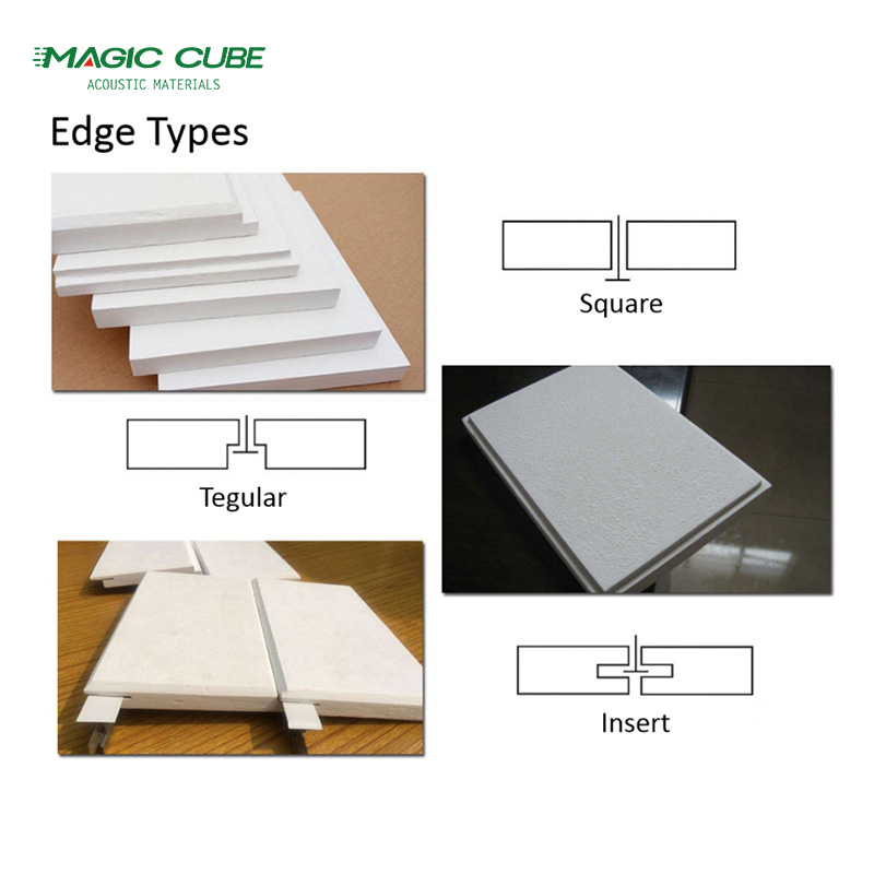 5/5.5/6/7/7.3/7.5/8/9/9.5/10/12/15 Sound Deadening Tiles for Acoustic False Ceiling