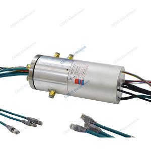 China Integrate Pneumatic Hydraulic Rotary Union With Power Encoder &amp; Ethernet Signal wholesale
