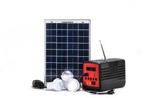 China 10W Multi Functional Solar Lighting System With FM Radio MP3 wholesale