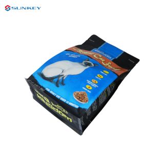 Custom Printing Flat Bottom Laminated Food Packaging Poly Resealable Zipper