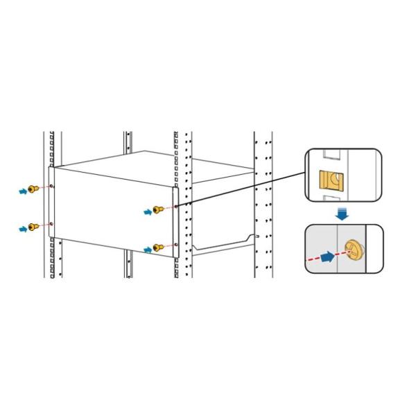 9U Large Capacity Embedded Power Supply Standard 19-inch Rack Built-in Cabinet