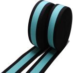 Blue Stripe Nylon Elastic Webbing 30mm Knitted Elastic Band For Drawstring Bag