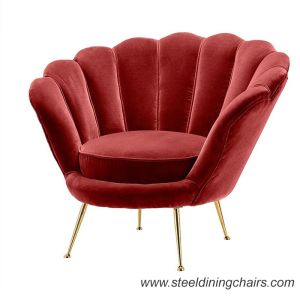 China 15KGS Metal Frame Accent Chair With Gold Legs wholesale