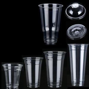 Compostable PLA Plastic Cups 8oz 10oz 12oz 16oz 20oz 24oz