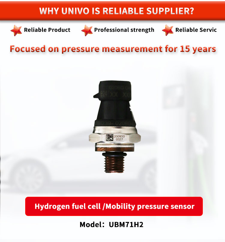 UNIVO UBM71H2Y Gage TE Hydrogen Storage Pressure Sensor for Mobility Pressure Sensing