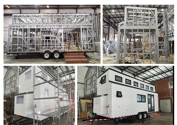 40ft Tiny House With Patio And 2 Bedroom Prefabricated Home Ready To Live In