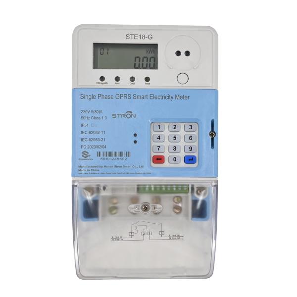 Quality Single Phase 20mA Smart Prepaid Electricity Meter With Digital Keypad for sale
