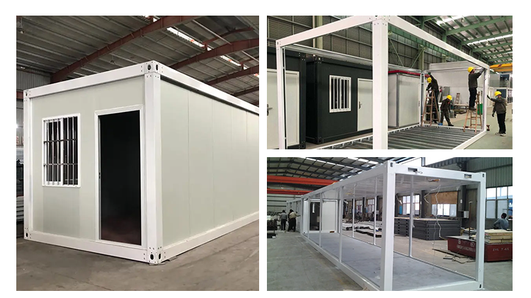 Detachable 2 Story Hotel Container House with Sandwich Panel and Steel Frame