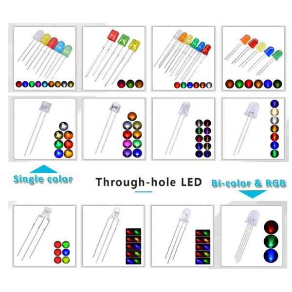 5mm dip LED Yellow color diffussed Multi Function Practical round top