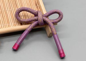 China Cutting Printing Logo Elastic Draw Cord With Silicone Ending By Printed Technics wholesale
