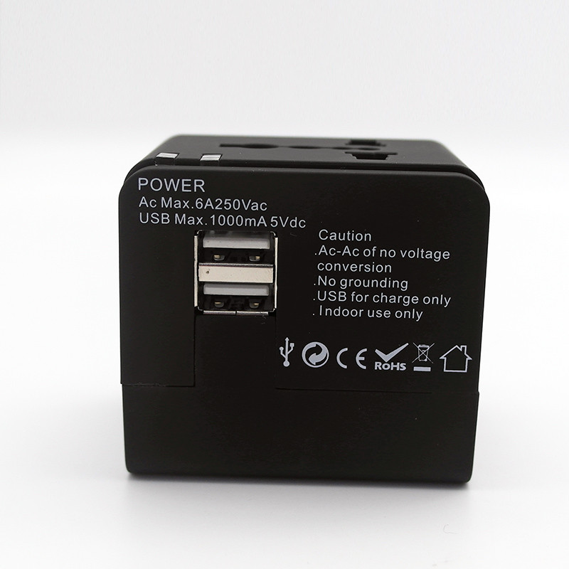 Rated Current 6A Travel Power Adapter Iphone AUS/USA/UK/ EU Plug Universal travel adapter
