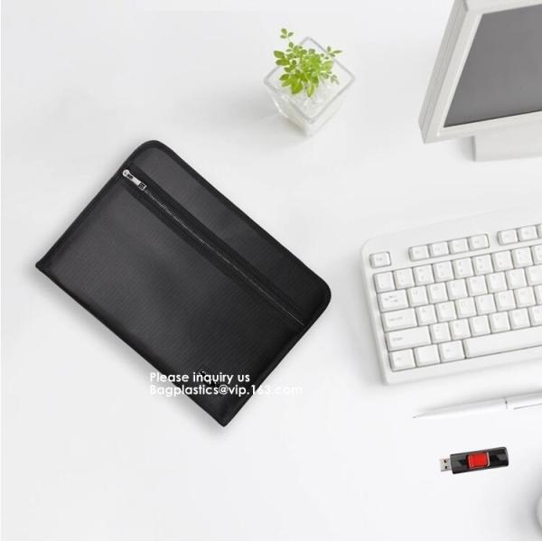 High Quality Fireproof Felt A4 Document File Folder Bag For Office,Fireproof Explosion-proof Lipo battery safe Bag