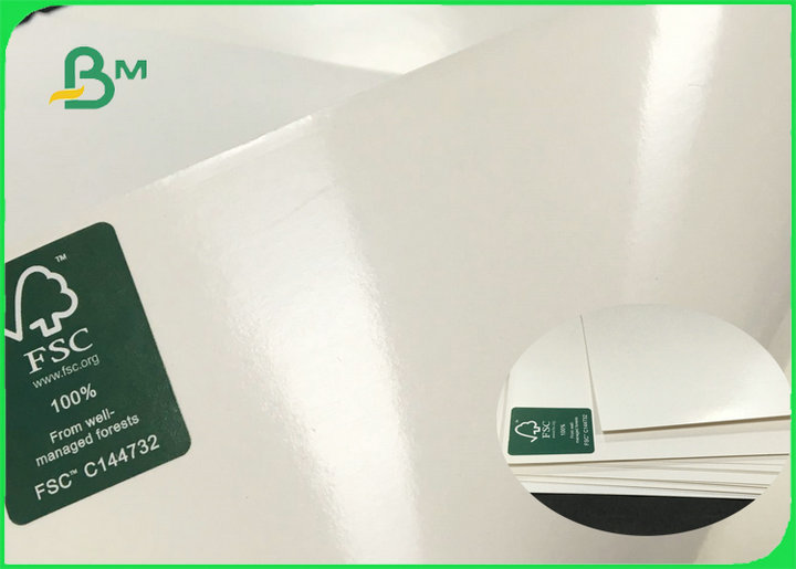Recycled C1S Ivory Board Poly Coated Paper 300gsm + 15g PE For Food Sachet