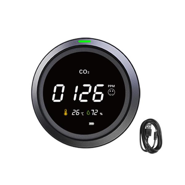 Quality 18650 Lithium Environmental Testers , Grey Co2 Concentration Detector for sale