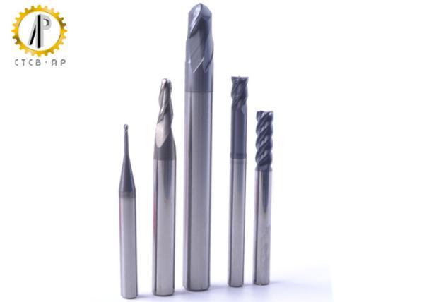Quality Custom Solid Carbide End Mill Bit Metal Processing Tools With TiALN Coating for sale