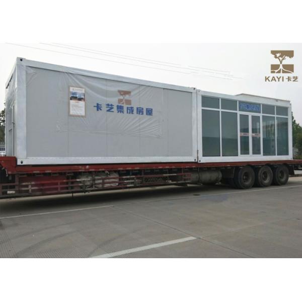 Two Stories Flat Pack Container House , Flat Pack Steel Containers With Rain Cover