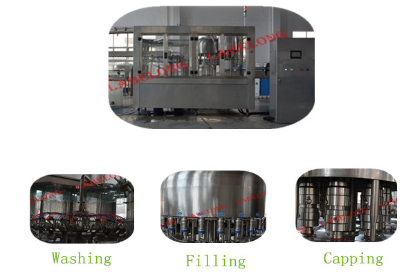 Automatic Drinking Water Filling Machine , PET Bottle Filling Machine Stainless Steel