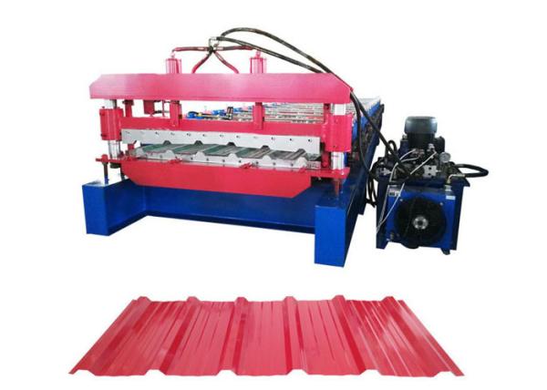 Quality Customized Color Roofing Sheet Roll Forming Machine With 1mm Tolerance Encoder for sale
