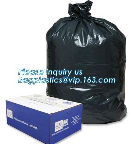 Tall Kitchen Drawstring Trash Bags,Reusable Trash Diaper Bag,gallon black drawstring, durable bin liners 1.2 mil, unscen