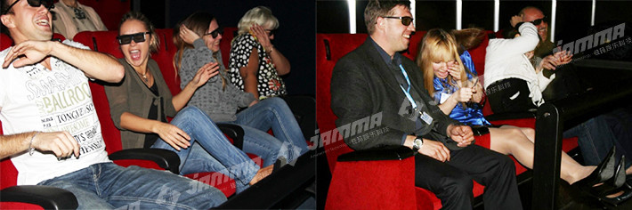 Optional Seats 5D Movie Theater Luxury Motion Chairs Flat Screen Dual Core Computer