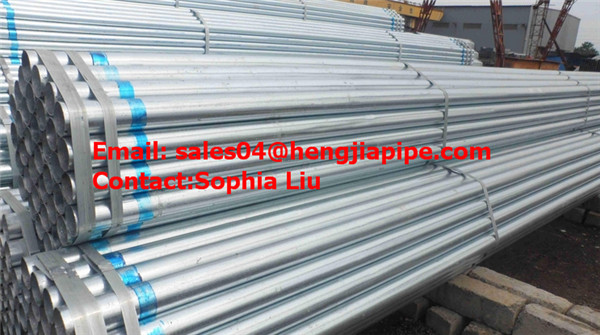 galvanized seamless pipes