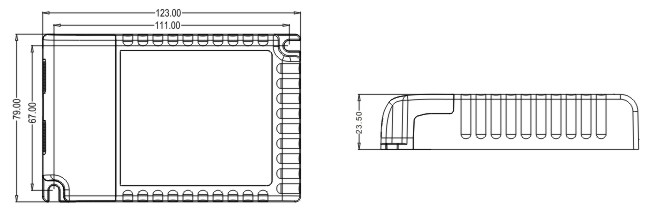 ML50C-PV 1x50w 0-10V / Push LED Driver Dimmable 350mA - 1050mA Multi - Output
