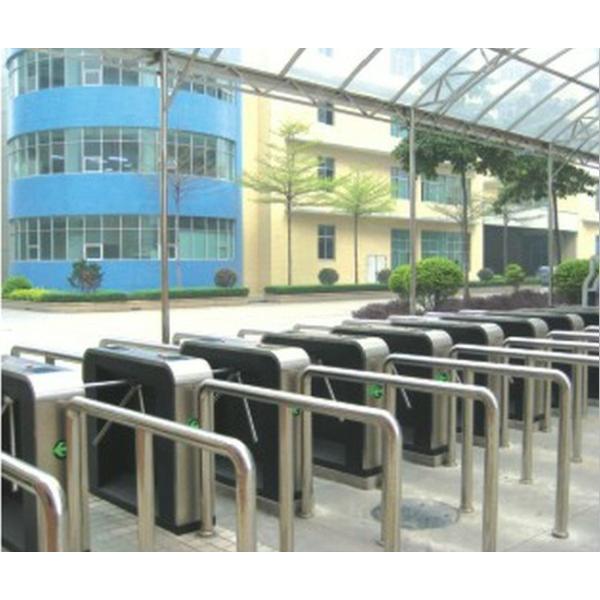 Half Height Turnstile Gate RFID Card Swiping 90 Degree Rotation Solenoid Lock